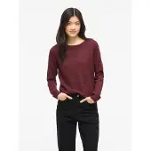 Vila Rundhalspullover "VIRIL O-NECK L/S KNIT TOP - NOOS" Viskosemischung, regular fit