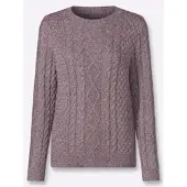 Witt Weiden Strickpullover in burgund-meliert | Gr.: 42