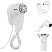 Physa PURUS 1200W Hotelpool Wand-Haartrockner, weiß