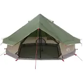 vidaXL Tipi Zelt 18 Personen Grün Polyester und Stahl