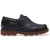 Timberland Unisex für Kinder. TB0A2A5FEP81 Nautische Lederschuhe Authentic marineblau (34.5), Wohnung, Schnürsenkel, Lässig, Kinderbekleidun