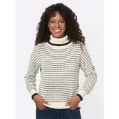 Casual Looks WITT WEIDEN Rollkragen-Pullover in champagner-schwarz-gemustert | Gr.: 44