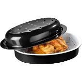 Dynamic24 Schmortopf Keramik Beschichtung 32cm Bräter Topf Gartopf Auflaufform Bratentopf