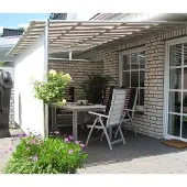 Leco Vlexy Rollo Terrassenüberdachung 3x4 m Markise Sonnenschutz gelb