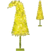 Northix 180 cm großer, künstlicher Weihnachtsbaum mit Beleuchtung und Schneeflockeneffekt