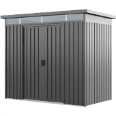 PRIMEYARD 200 x 110 cm Gerätehaus, Perlgrau - (GFPV01008)