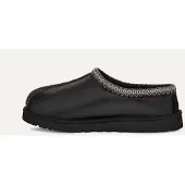 Ugg Tasman Leather Regenerate Herren Hausschuhe Slipper aus Echtleder Schwarz 42 EU