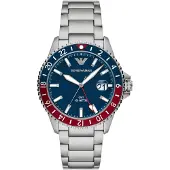 Emporio Armani Uhr Diver AR11590 Silberfarben