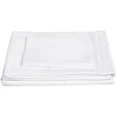 HoReCa Bettbezug - Baumwollbettbezug - Weiß - 240x200cm - Mit Satinbändern