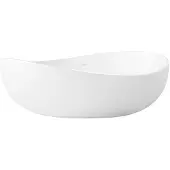 CERANO Valentina Freistehende Badewanne 180 x 110 cm Mineralguss weiß matt