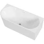 CERANO Freistehende Acrylbadewanne Bianco, rechts, weiß, glänzend, 170x79 cm