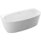 CERANO - Freistehende Acrylbadewanne Altea - Weiß, glänzend - 150x75 cm