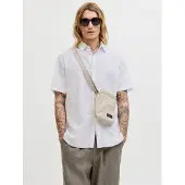 Jack & Jones Kurzarmhemd "JJESUMMER LINEN BLEND SHIRT S/S SN" Baumwolle mit Leinen, regular fit