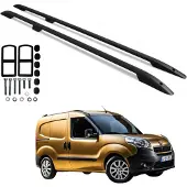 5K Parts Dachreling FIAT DOBLO SHORT VON 2010-2022 Schwarz Robust Langlebig