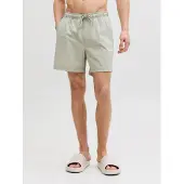 Jack & Jones Badeshorts "JPSTMAUI NORREBRO SWIM SHORTS", Herren, Gr. XS, N-Gr, beige (seagrass), Web, Polyester, unifarben, Badehosen Badeshorts