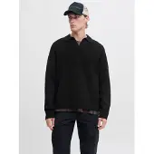 Jack & Jones Strickpullover "JCOCOVER KNIT SPLIT NECK POLO"