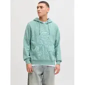 Jack & Jones Kapuzensweatshirt "JJESOHO SWEAT HOOD NOOS", Baumwollmischung, relaxed fit