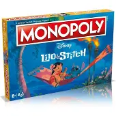 Winning Moves MONOPOLY – Lilo & Stitch – Brettspiel – GEWINNZÜGE – 2 bis 8 Spieler – Ab 6 Jahren