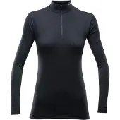 Devold - Breeze Woman Half Zip Neck - Merinounterwäsche Gr L schwarz
