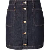 Tommy Hilfiger Jeansrock "MINI SKIRT RINSE HW" mit stilvoller Knopfleiste, aus Baumwolle