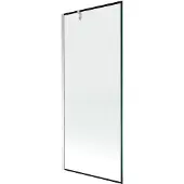 Mexen Next Badewannenwand 1-flügelig 80 x 150 cm, schwarzer Rahmen, Chrom - 895-080-000-00-70-01