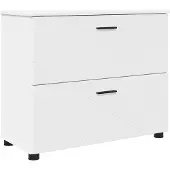 vidaXL Badezimmermöbel-Set 2 stk. Weiß 76,5 x 35 x 64 cm