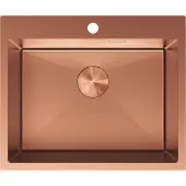 Mexen Solix Edelstahlspüle 1-becken 600 x 500 mm, Kupfer - 6408601000-65