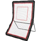 DUOKU Lacrosse Trainingsnet 5x7, Softbal Oefenmuur mit Verstelbarer Ecke und Ziel, 220V, 50W, Durable Nylon