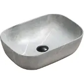 Mexen Rita Aufsatzwaschbecken 45 x 32 cm, grauer Stein - 21084596