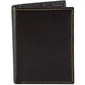 Friedrich Lederwaren Kombibörse, Leder, high end RFIDSchutz, dunkelbraunmit Kontrastnaht 16062-3