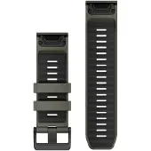 Simpletek Garmin 010-13393-12 | Silikonarmband Quickfit 26 mm, Olivgrün/Schwarz