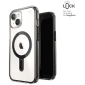 Speck Presidio Perfect-Clear ClickLock & Magsafe - Etui iPhone 15 / iPhone 14 / iPhone 13 (Klar / Mattschwarz / Schiefergrau)