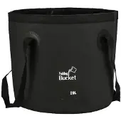 OEM Opvouwbare 20L Kampeeremmer in Schwarz
