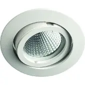 Rutec Einbaustrahler mattweiß ALU55371M schwenkbar DA68mm o.Sprengring f.LM 50mm