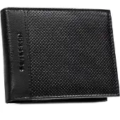 Peterson Herren Leder Geldbörse PTN N992-DOT-9578 Schwarz