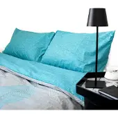 Cofi1453® Bettwäsche aus 100% Baumwolle mit Fischgrätenmuster Decken- und Kissenbezug 200x220 cm