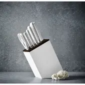 Wüsthof Classic White 6-teiliges Messerset mit Santoku inkl. Messerblock, 1090270601