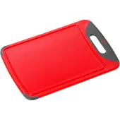 WMF Schneidebrett, Kunststoffschneidbrett beidseitig verwendbar, Maße: 38 x 25 cm, rot