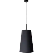 Massive Pendelleuchte 380303010, Flexible Halterung, Schwarz, Schwarz, Metall, Stoff, Schlafzimmer, Wohnzimmer