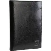 OEM Elegante schwarze Lederbrieftasche 15x11cm