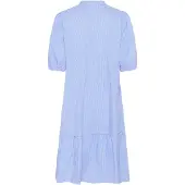 Culture Midikleid "Damen Kleid CUebony", Damen, Gr. M, N-Gr, blau (blau stripe), Obermaterial: 70% Baumwolle CO. 27% Polyamid PA. 3% Elasthan EL., Kleider Midikleid