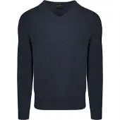 Steppin' Out Pullover V-Ausschnitt Merinowolle Navy