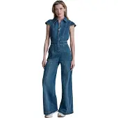 DKNY Dw2300008 Wide Leg Kurzärmliger Overall