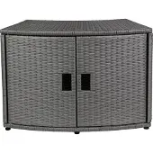 MSpa Möbel , für Whirlpool, für runden Whirlpool, aufklappbar, 80x30x58 cm – Whirlpool-Aufbewahrungsbox