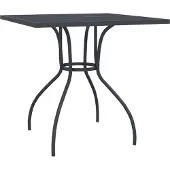Syfax Gartentisch Anthrazit 80x80x72,5 cm Stahlgeflecht