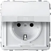Merten SCHUKO-Steckdose pws Klappdeckel MEG2310-7219
