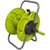 Bradas Schlauchtrommel 50m Gartenschlauchtrommel Schlauchhalter 1/2" LIME LINE CLOVER LE-9103