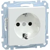 Merten SCHUKO-Steckdose aws/gl mit Steckklemme MEG2300-0325