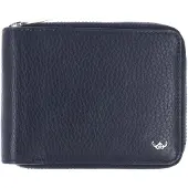Golden Head Leder Geldbörse Capri RFID Protect RV-Scheintasche 1367 Blau dunkelblau