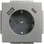 Busch-Jaeger BUSCH JAEGER USB-Steckdose SCHUKO 20 EUCB2USBAC-866 A+C